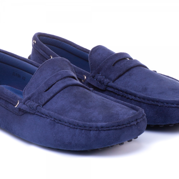 Ανδρικά παπούσια Gavrin μπλε, 4 - Kalapod.gr
